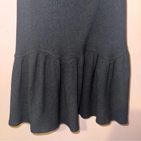 Rebecca Taylor Black One Shoulder Ruffle Jersey Dress Size XS NWOT! - Picture 4 of 10